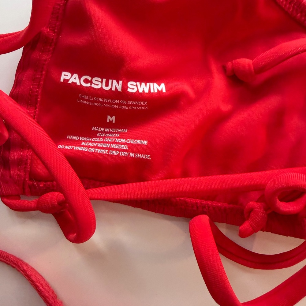 PacSun Vibrant Red Bikini Set - Picture 3 of 4